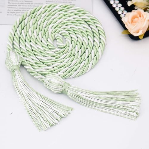 GraduationMall Graduation Honor Cord 68" SagegreenWhite - Image 2
