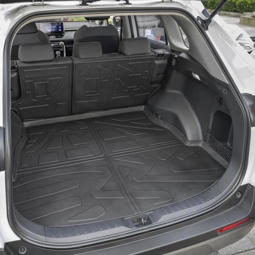 Floor Mats for Toyota Rav4 2019-2025 (Include Hybrid), Custom Fit All-Weather TPE Floor Liners, Front & 2nd Row & Cargo Liner for RAV4 Car Accessories - Image 5
