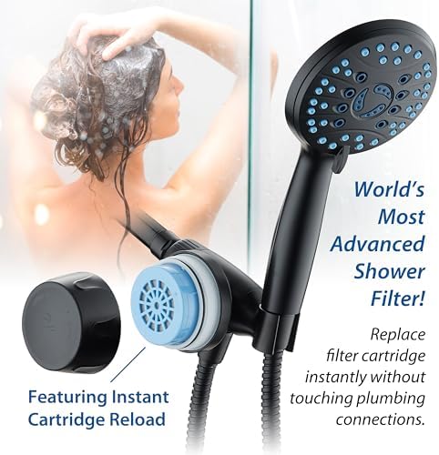 AquaCare Premium American KDF Shower Filter w/Built-in Hand Shower Bracket - Image 4