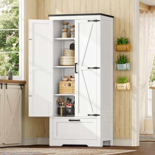 TEENFON Storage Cabinet with Doors & Adjustable Shelf - Image 2