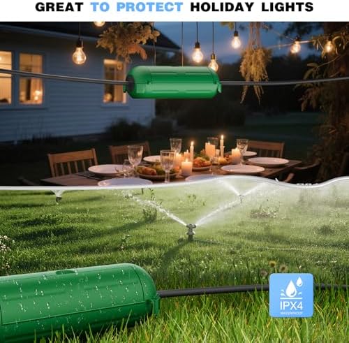 [9 Pack] Flemoon Outdoor Extension Cord Safety Cover with Waterproof Seal - Image 6