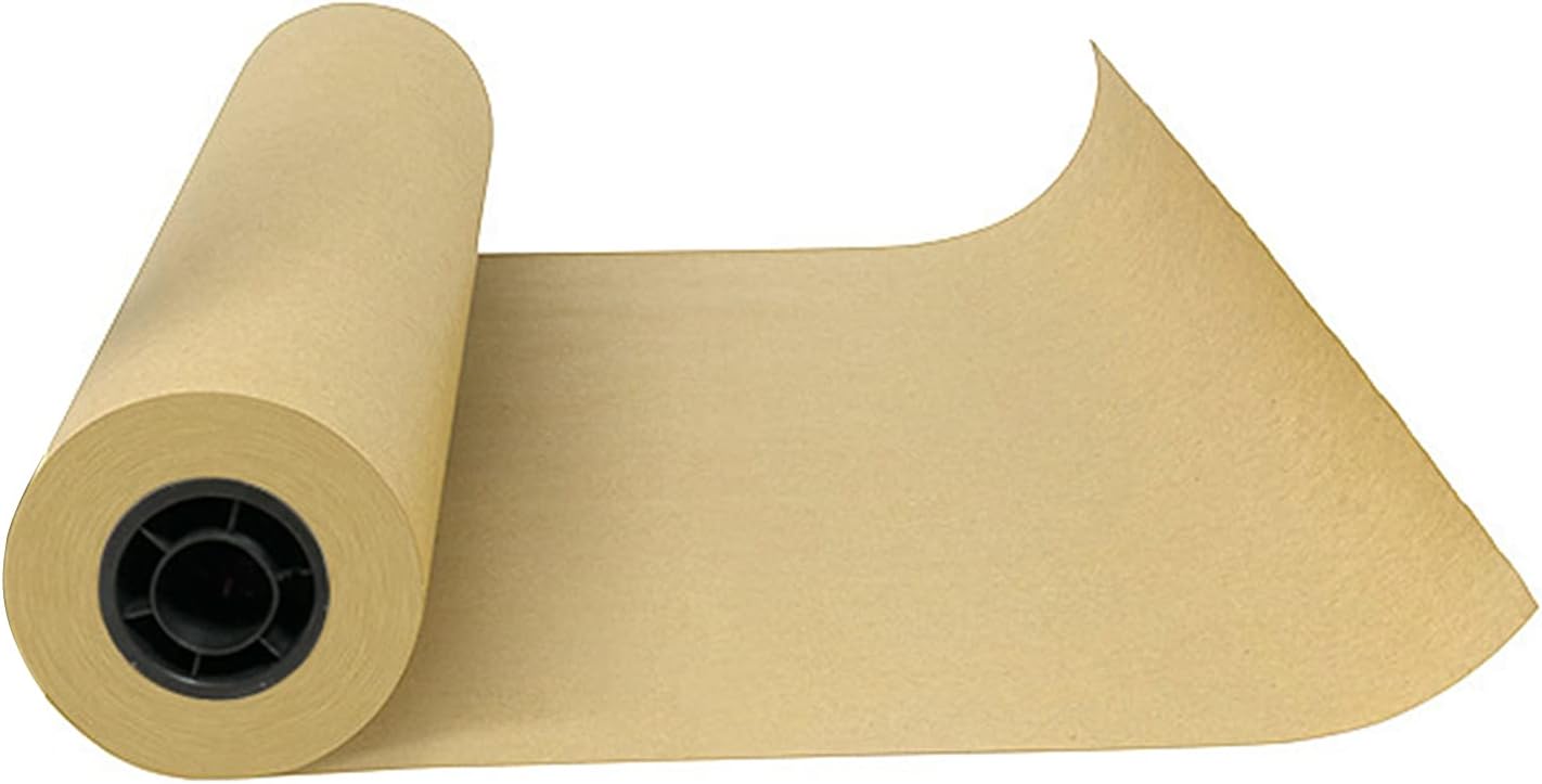 Kraft Paper Roll 24" x 98ft, Unwaxed & Uncoated by CNWTPP