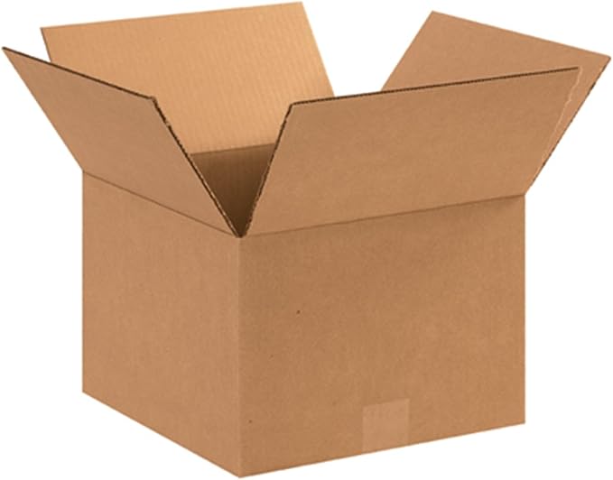 Secure Seal - 10x10x8 Pack of 25 Corrugated Cardboard Packing Shipping Mailing by Secure+Seal