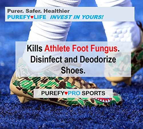 Purefypro Sports Equipment Disinfectant Spray - (3.4oz, 2pk) TSA Travel Size. Kills 99.9999% MRSA, HIV, Athlete Foot Fungus, Virus and Fungi. No Rinse, No Residue. Great For Sports Pads, Yoga Mats, - Image 6