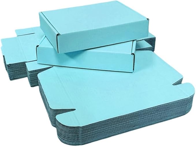10 Pcs 11.8 x 7.9 x 3.2 inches Corrugated Cardboard Gift Boxes Recyclable - Image 4