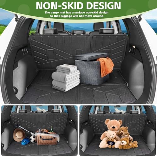 Cargo Liners for 2020-2025 Ford Escape Trunk Mat with Seat Back Cover Accessories, All Weather Rear Cargo Mat Backrest Protector for 2020 2021 2022 2023 2024 2025 Escape - Image 3