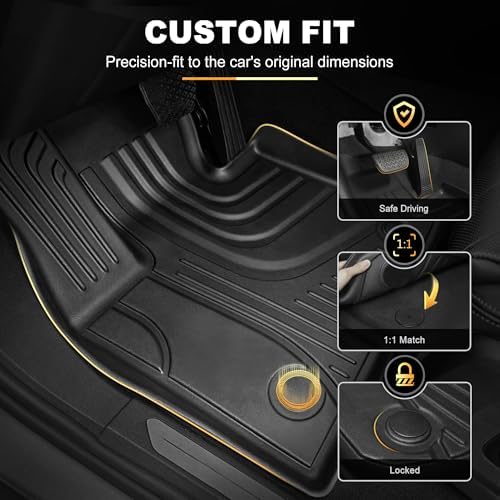 Floor Mats 7 PCS for BMW X7 2019-2026 2027 (ONLY for 2nd Row Bench Seats) - Image 4
