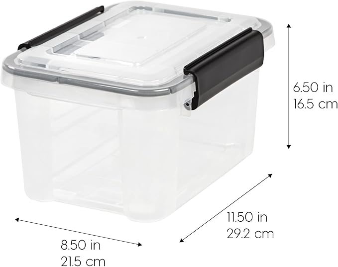 IRIS USA WeatherPro 6 Qt Storage Bins - Image 2