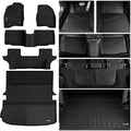 Floor Mats & Large Trunk Mat for 2015-2017 2018 2019 Ford Explorer TPE All Weather Protection Car Floor Liners with Foldable Big Cargo Liners（Foldable） Accessories by Unknown