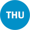 NextDayLabels - Round Thursday Day of The Week Color Coding Labels by NextDayLabels