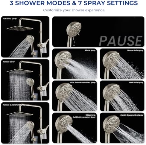 Ryamen Upgraded Filtered Shower Head with Handheld, 10 inch Rain Showerhead - Image 7