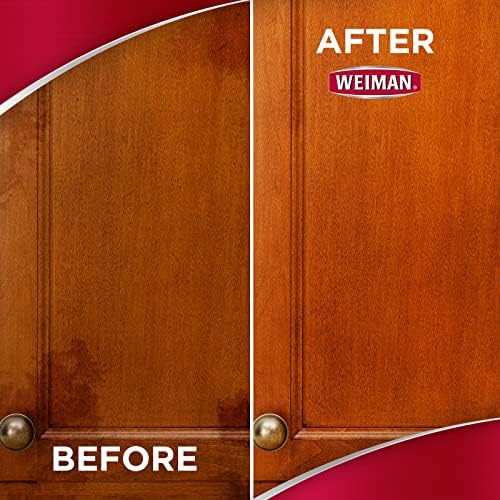 Weiman Cabinet & Wood Clean & Shine Spray - Furniture, Kitchen Cabinets, Baseboard & Trim, Fresh Almond Scent, Microfiber Cloth Included - Image 4