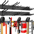 Garage Tool Organizer Wall Mount 99 inches with 18 Adjustable Heavy-Duty Hooks, Garage Organization, Garden Tool Storage Rack, Yard, and Shed, Holds Up to 750 lbs by ZICANYCO
