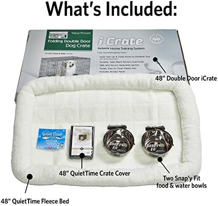 MidWest Homes for Pets Double Door iCrate Starter Kit, 48-inch - Image 2