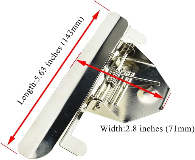 HAHIYO 5.63 Inches Metal Clipboard Clips Grips 3 Pack Mountable Sturdy Strong - Image 2