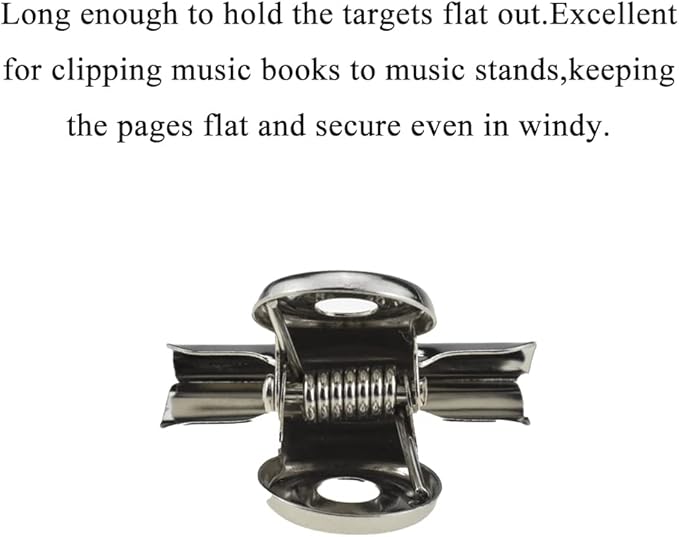 HAHIYO 1.25inch Silver Bulldog Clips Metal File Hinge Binder Clips Clamps Save - Image 4
