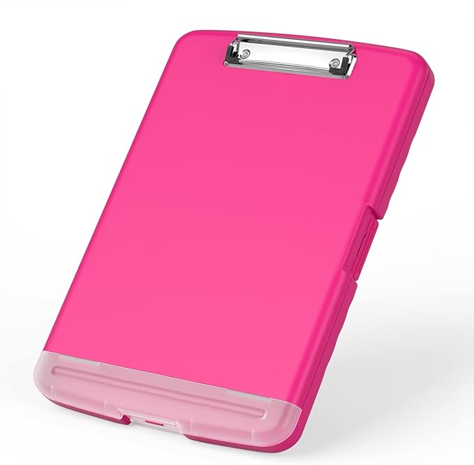 Rimilak Plastic Clipboard with Storage, 8.5 x 11 High Capacity Folio Nursing by Rimilak