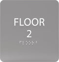 6" X6" Floor 2 Sign by ADACentralSigns