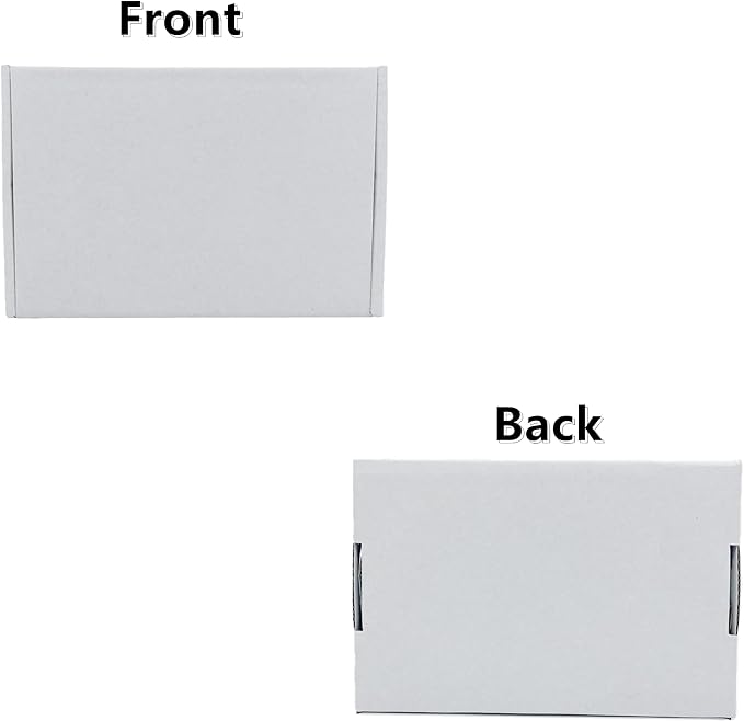 7x4x1.55 inch Small White Mailers Boxes Recyclable Corrugated Gift Box - Image 6