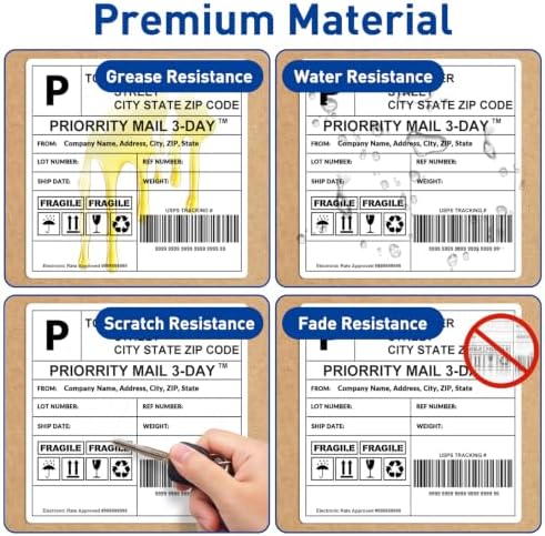 ESSENTIAL 4" x 4" Direct Thermal Shipping Labels (350 Labels, 1 Roll) - Image 6