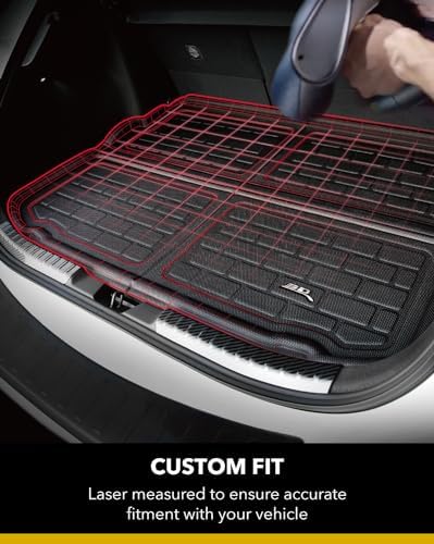3D MAXpider Custom Fit Kagu Cargo Liner (Black) Compatible with Tesla Model Y 5-Seat 2020-2026 - Rear Lower Cargo Liner - Image 4
