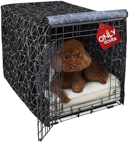 Explore Land Pattern Dog Crate Cover, 24 Inches (Brief Polygonal) by ExploreLand