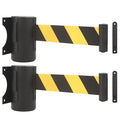 A-KARCK Wall Mount Retractable Belt 16 Foot 2 Packs, Crowd Control Wall Barrier by A-KARCK