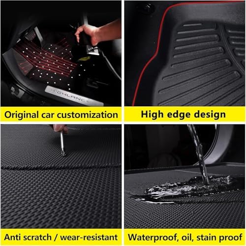 Floor Mat for 2025 2026 Acura ADX Trunk Mat & Backrest Mat，TPE All-Weather Set Cargo Liners Covering The Backrest, Custom Fit Non Slip-car mats Accessories - Image 5