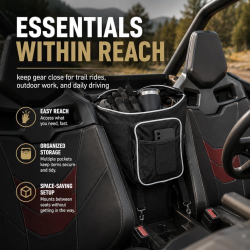 UTV Center Storage Bag for Kubota RTV-X900 Worksite 2014-2024 - Image 6