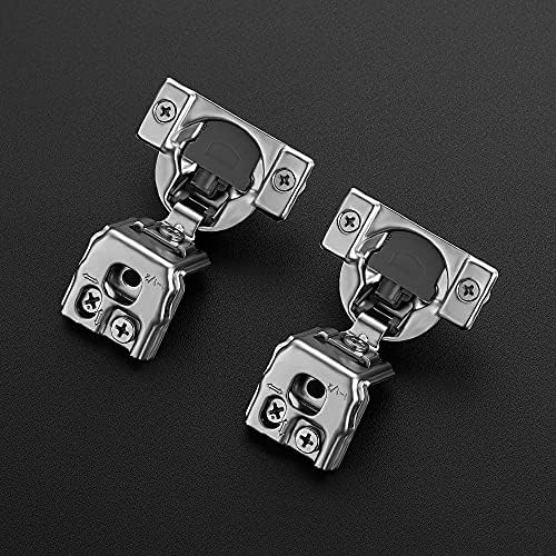 Soft Close Hinges for Kitchen Cabinet Hinges, 1-1/2 Inch Overlay, 60 Pack - Image 2