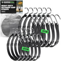 Rhino USA Rubber Bungee Cords with Hooks (12-Pack) - Heavy Duty Outdoor by RhinoUSAInc