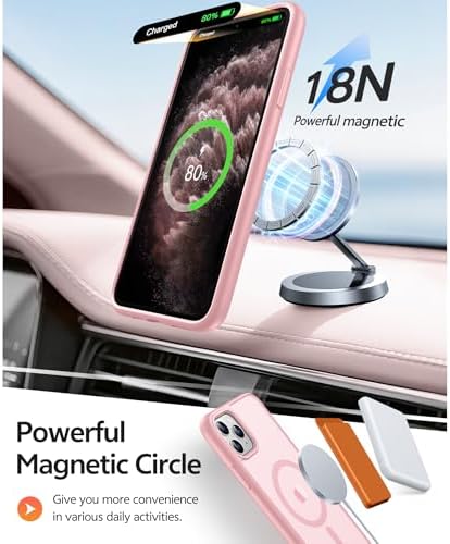 FNTCASE for iPhone 11 Pro Case, Fit for Magsafe, Translucent Matte Back - Image 3