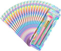 FUNFERY 100 Pack,Round Corner Clear Window Smell Holographic Proof Bags by FUNFERY