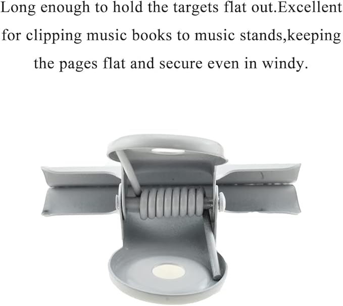 HAHIYO 2.5inch White Bulldog Clips Metal File Hinge Binder Clips Clamps Save - Image 4