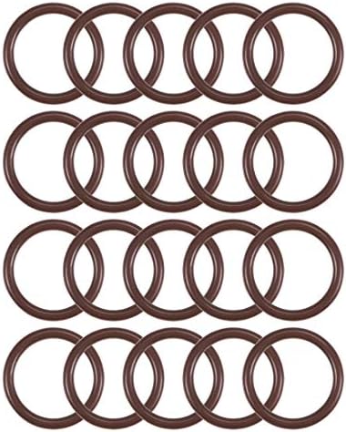 uxcell Fluorine Rubber O-Rings 13mm OD 10mm ID 1.5mm Width, Metric FKM Sealing Gasket, Pack of 20 by uxcell