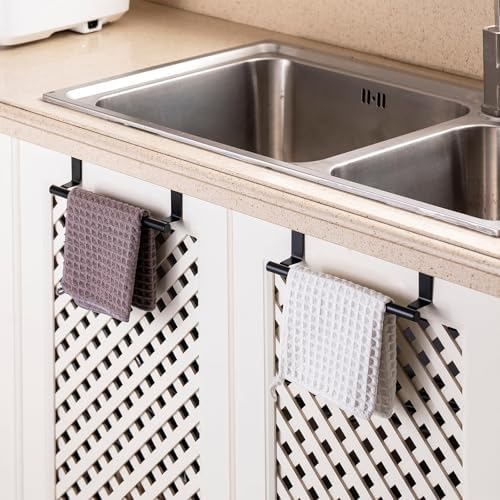 Cabinet Door Towel Bar, Kitchen Towel Holder, Matte Black, Single - Image 6