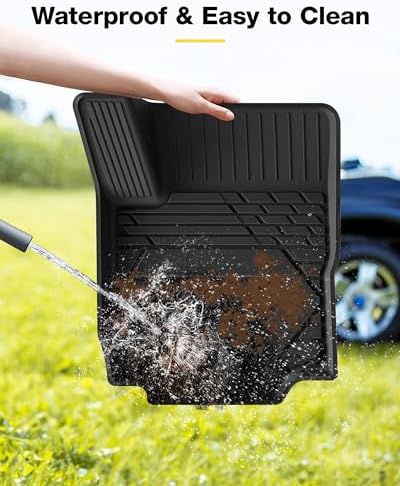 3W 2018-2023 2024 Chevy Equinox Floor Mats/GMC Terrain Floor Mats, TPE All Weather Custom Fit for Chevrolet Equinox/GMC Terrain Denali Accessories 1st and 2nd Row Full Set Car mats - Image 6