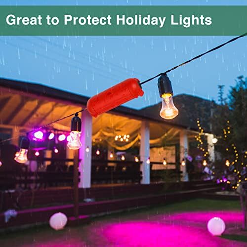 [3 Pack] Flemoon Outdoor Extension Cord Safety Cover with Waterproof Seal - Image 6