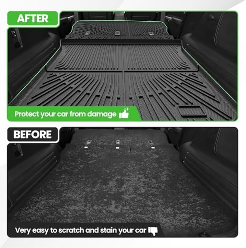 Cargo Liner for Ford Edge 2007-2014/Lincoln MKX 2007-2015, All Weather Cargo Mats for Edge Accessories, Heavy Duty TPE Trunk Mat, Car Accessories - Image 4