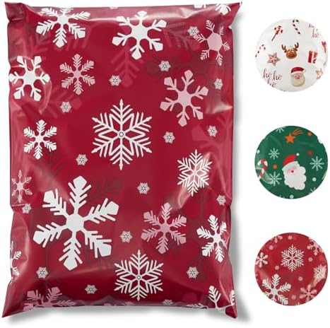 Fuxury Christmas Poly Mailers 14.5x19" 50Pcs,Large Shipping Bag for Clothes by Fuxury
