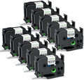 10-Pack Replacement for Brother TZe-241 TZe241 P Touch Label Tape 18mm by Labelife