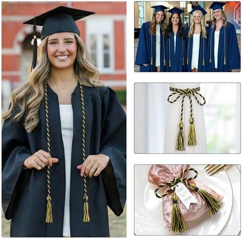 GraduationMall Graduation Honor Cord 68" BlackGold - Image 5