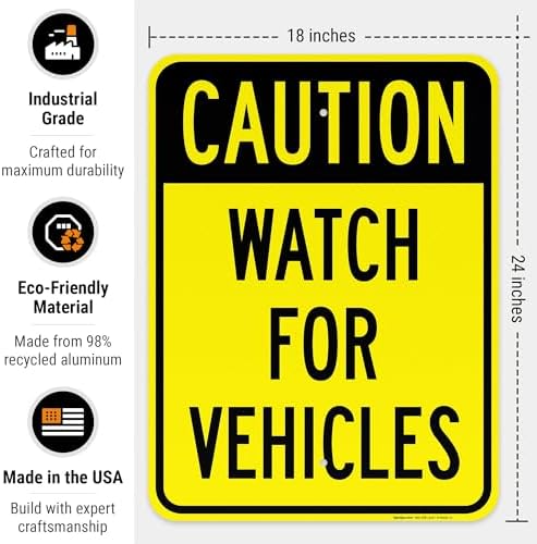 Watch for Vehicles Sign, - Image 3