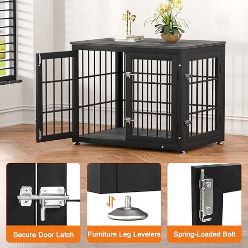 rehomerance 32" Heavy Duty Dog Crate Furniture for Small and Medium Dogs - Image 4