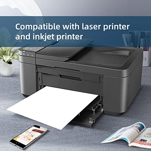 100 Sheets 600 Pcs 3-1/3 x 4 6 Up Shipping Address Labels for Laser & Inkjet Printers, 3-1/3" x 4" 6 per Sheet Shipping Mailing Stickers, 6 Labels per Page - Image 3