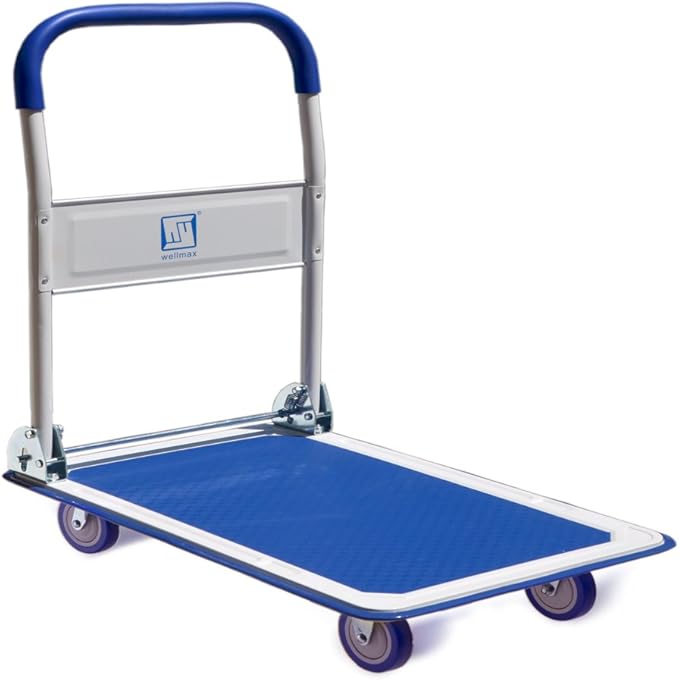 Push Cart Dolly by Wellmax, Moving Platform Hand Truck, Foldable - Image 9