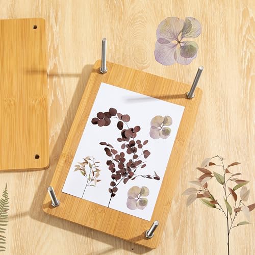 Bamboo Wooden Book Press for Bookbinding - Portable Bookbinding Machine and Book Press (11.6 x 7.9 inches) - Image 4