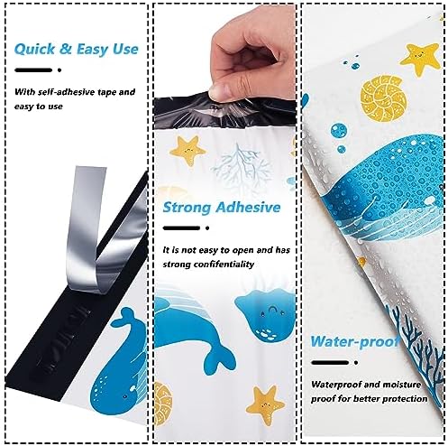 Poly Mailer 6x9 Inch 100 Pcs, Shipping Bags for Clothing - Image 3