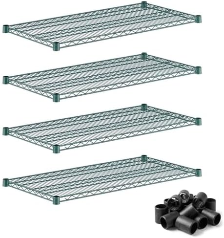 21" x 42" Wire Shelving Replacement Shelf 4 Pack for Retail Displays, Stock Rooms, and Storage, NSF by Zedfire