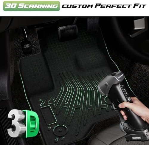 Flex Floor Mats - Car Mats for Ford Flex 2009-2019 (Not Fit with Optional 2nd Row Console), All Weather Floor Mats and Cargo Liner for Flex Accessories, Heavy Duty Rubber Mats, Car Accessories - Image 2